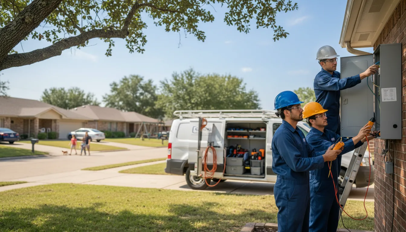 Certified electrician providing emergency electrical services in Llano, CA